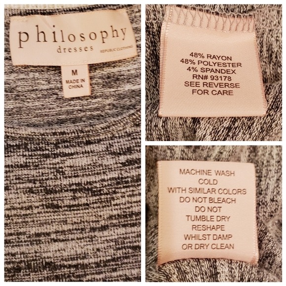 Philosophy sleeveless double strap midi dress Med - Picture 8 of 8